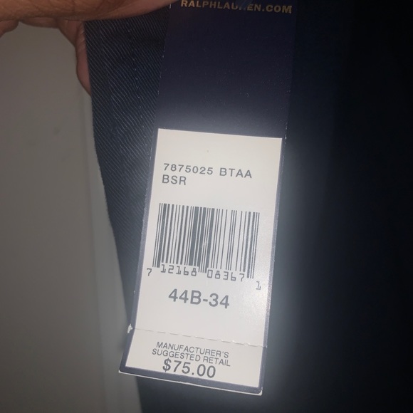 Polo Ralph Lauren Navy Khaki Pants 44/34 - Picture 5 of 6